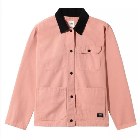 Vans Drill chore jacket medium pink lady coat Med - Picture 1 of 6
